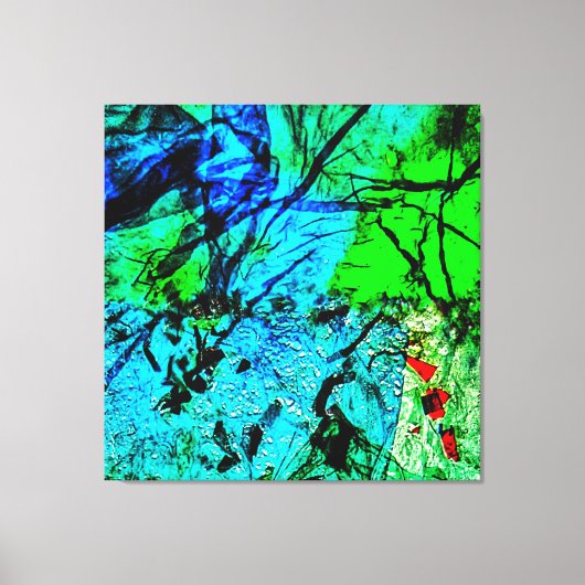 Toile Smooth blue abstract Stretched Canvas Print,Calm  (Recto)