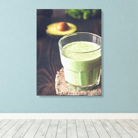 Toile Smoothie à la noix de coco Avocado | Cadeau Lover (Insitu (Plancher de Bois))