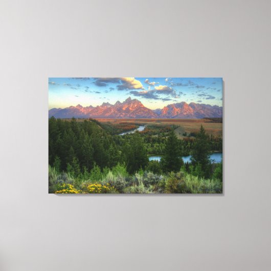 Toile Snake River Vue sur Sunrise (Recto)