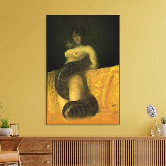 Toile SnakeGrl Stretched Canvas Wall Art 24x36 (Insitu(Salon))