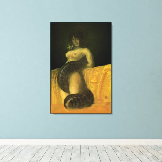 Toile SnakeGrl Stretched Canvas Wall Art 24x36 (Insitu (Plancher de Bois))