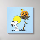 Toile Snoopy & Bois Nid Avec Jack O'Lantern (Recto)
