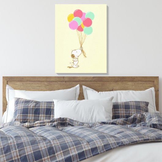 Toile Snoopy et ballons (Insitu(Chambre))