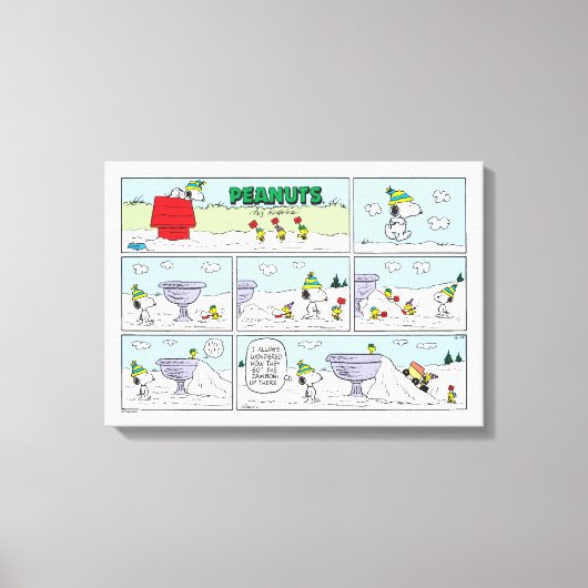 Toile Snoopy et l'équipage Zamboni (Recto)