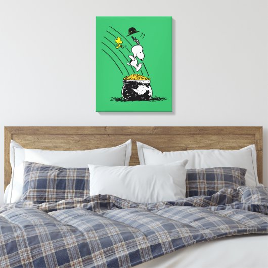 Toile Snoopy Jumping dans le pot d'or (Insitu(Chambre))