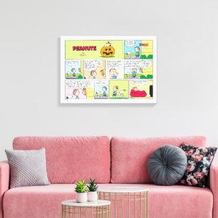 Toile Snoopy & Linus   Les grandes nouvelles Citrouilles