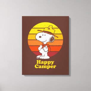 Toile Snoopy   Scout Beagle - Happy Camper
