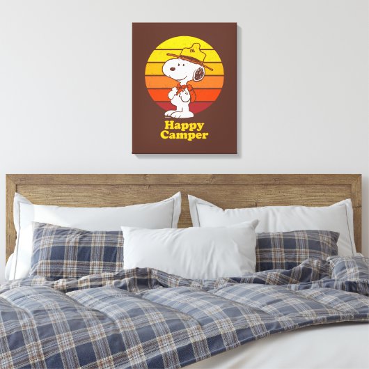 Toile Snoopy | Scout Beagle - Happy Camper (Insitu(Chambre))