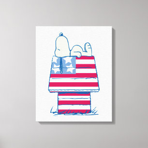 Toile Snoopy sur 4 juillet Dog House