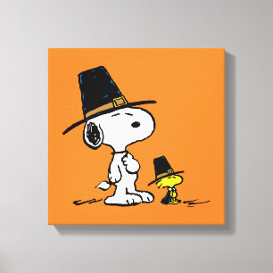Toile Snoopy & Woodstock Pilgrim