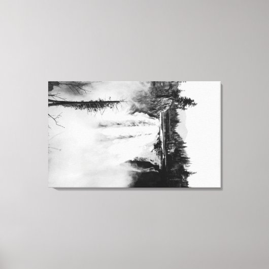 Toile Snoqualmie Falls and Lodge, Washington Photographi (Recto)