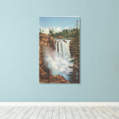Toile Snoqualmie Falls, WA - Vue des chutes au sommet (Insitu (Plancher de Bois))