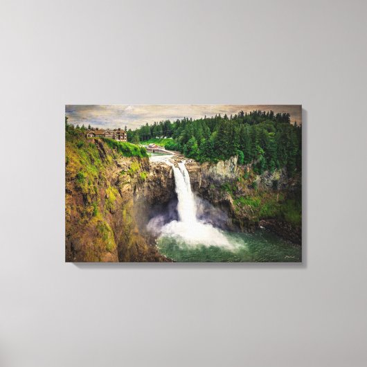 Toile Snoqualmie Falls Washington (Recto)