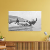 Toile Snoqualmie, WA - Summit Inn Ski Area Photographie (Insitu(Salon))
