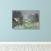 Toile Snow at Argenteuil par Claude Monet (Insitu (Plancher de Bois))