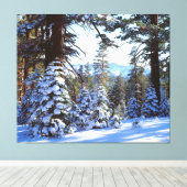 Toile Snow-covered Red Fir trees (Insitu (Plancher de Bois))