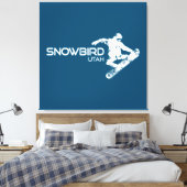 Toile Snowbird Utah Snowboardeur (Insitu(Chambre))