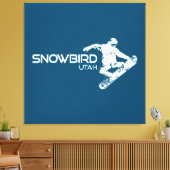 Toile Snowbird Utah Snowboardeur (Insitu(Salon))