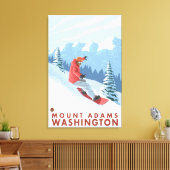 Toile Snowboarder Scene - Mount Adams, Washington (Insitu(Salon))