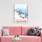 Toile Snowboarder Scene - Sun Valley, Idaho (Insitu(Salon))