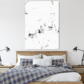 Toile 'Snowfall' Art Abstrait noir et blanc (Insitu(Chambre))