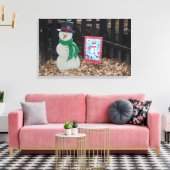 Toile Snowman de Noël à la ferme (Insitu(Salon))