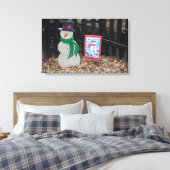 Toile Snowman de Noël à la ferme (Insitu(Chambre))