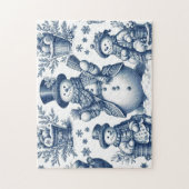 Toile Snowman scène d'hiver Jigsaw Puzzle (Vertical)