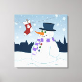 Toile Snowman & Stocker Noël (Recto)