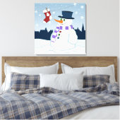 Toile Snowman & Stocker Noël (Insitu(Chambre))
