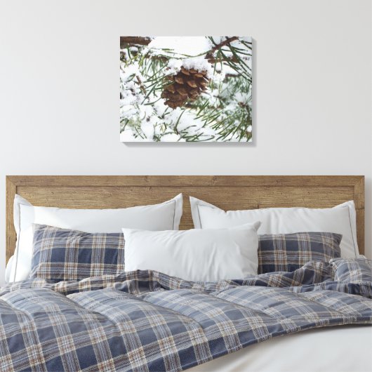 Toile Snowy Pine Cone I (Insitu(Chambre))