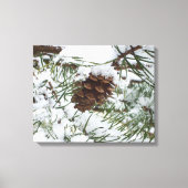 Toile Snowy Pine Cone I (Recto)