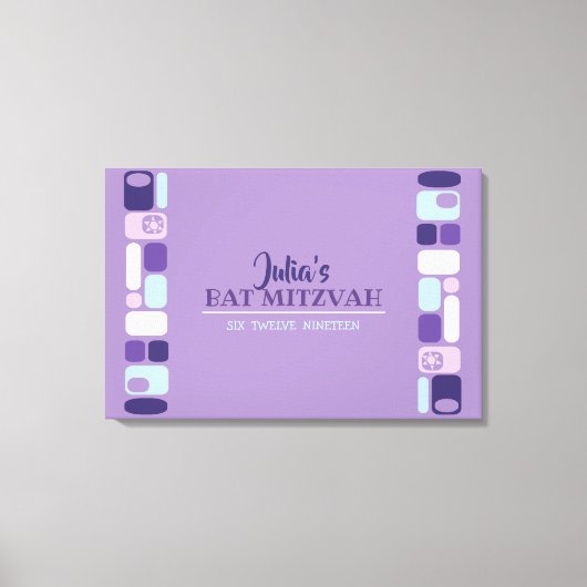 Toile SO MOD Bat mitzvah Carte d'accès (Recto)