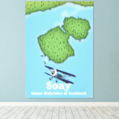 Toile Soay Hébrides intérieures d'Écosse carte (Insitu (Plancher de Bois))