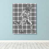 Toile Soccer Football Langues Typographie (Insitu (Plancher de Bois))