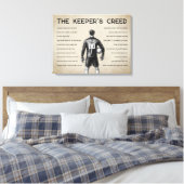 Toile Soccer Goalkeeper Personalized Keeper's Creed (Insitu(Chambre))