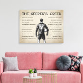 Toile Soccer Goalkeeper Personalized Keeper's Creed (Insitu(Salon))