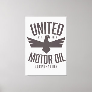 Toile Société de pétrole moteur unie,