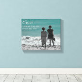 Toile Soeur Sur Ma Scène De Plage Côté (Insitu (Plancher de Bois))