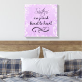 Toile Soeurs Citer Coeur au Coeur (Insitu(Chambre))
