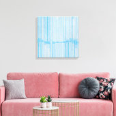 Toile Soft Blue Abstract Lines – Modern Minimalist (Insitu(Salon))