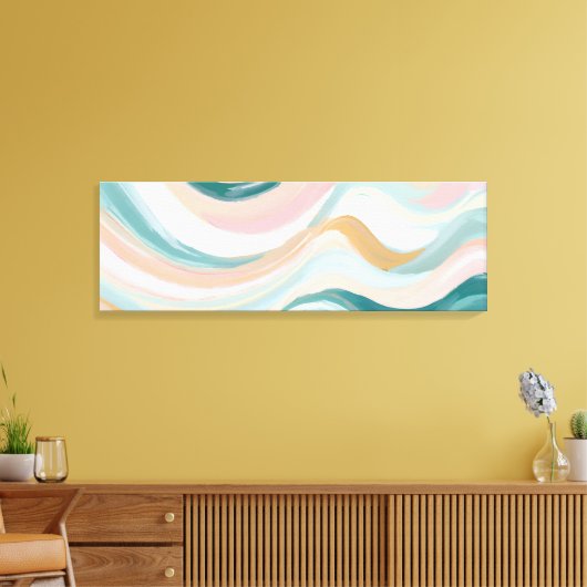 Toile Soft Pastel Abstrait Wall Art (Insitu(Salon))