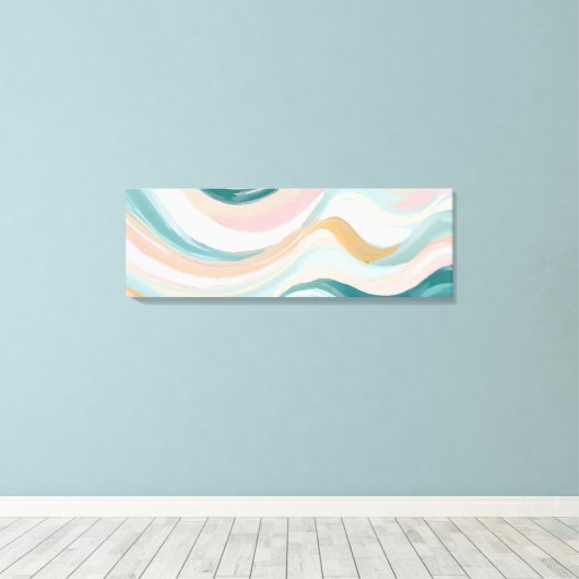 Toile Soft Pastel Abstrait Wall Art (Insitu (Plancher de Bois))