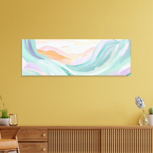 Toile Soft Pastel Abstrait Wall Art (Insitu(Salon))