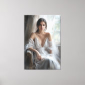 Toile Soie et lumière : Portrait de fenêtre (Recto)