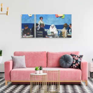 Toile Soir Bleu Edward Hopper