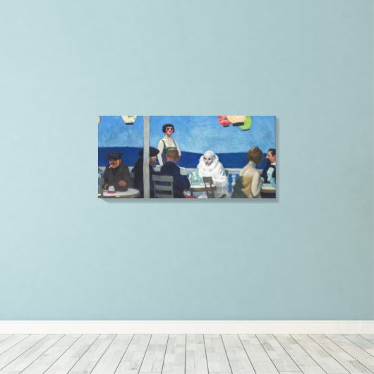 Toile Soir Bleu | Edward Hopper | (Insitu (Plancher de Bois))