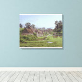 Toile Soirée à Arlington Row, Bibury, Gloucestershire (Insitu (Plancher de Bois))