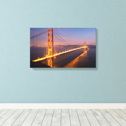 Toile Soirée au Golden Gate Bridge (Insitu (Plancher de Bois))