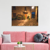 Toile Soirée dans l'ancienne ville à flanc de colline (Insitu(Salon))